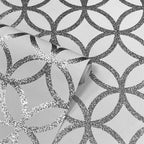 Sparkling Sequin Geo White/Silver Sw9 - Luxury Product