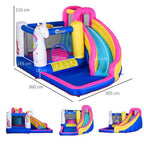 5 in 1 Bouncy Castle for Children with Blower, for Ages 3-8 Years