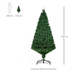 Pre-Lit Fibre Optic Artificial Christmas Tree Topper Multi-Colour 5ft