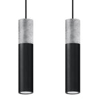 Modern Pendant Lamp: Steel & Concrete Design, Stylish - for Any Interior!