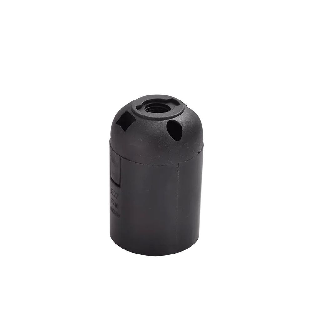 Black E27 Light Bulb Lamp Holder Socket for Pendant-Style Fixtures