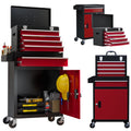 Tool Cabinet on Wheels with 5 Drawers Top Tool Chest Roller Cabinet Combo