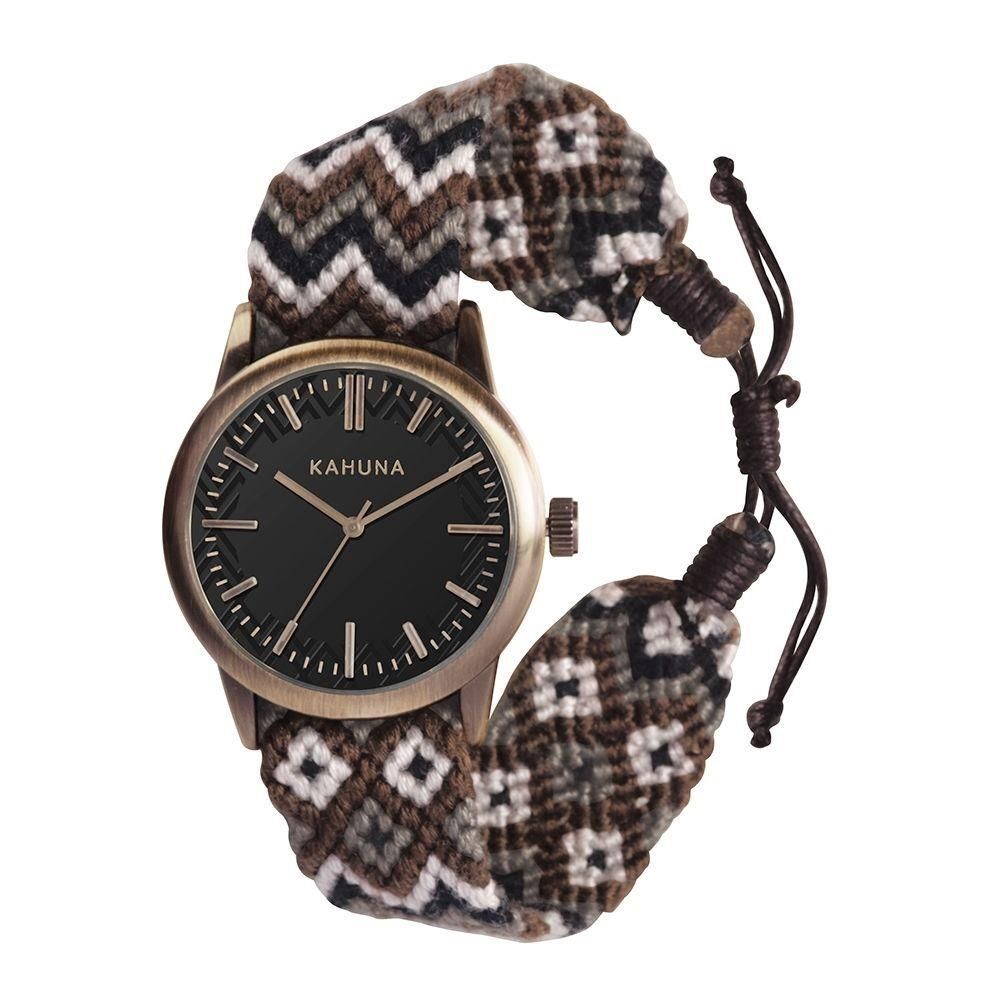 Grey Woven Fabric Friendship Bracelet - Handcrafted for Gents (KGF-0006G)