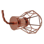 Vintage Industrial Metal Wire Cage Wall Lamp Guard Retro Light Shade Protection