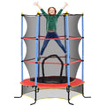 Trampoline for Kids w/Enclosure Net Built-in Zipper 3-10 Year