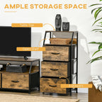 Stylish Industrial 3 Drawer Cabinet - Functional Storage & Display Shelves