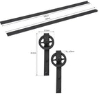 Wood Barn Door Hardware Kit - 6.6ft Sliding Track