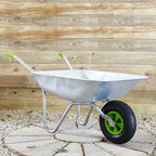 65 Litre Wheelbarrow With Galvanised Pneumatic Tyre