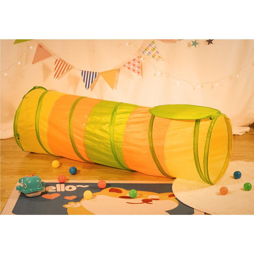 Play Tunnel Green Pop Up Dino Dinosaur Indoor or Outdoor Garden Play Tent for Kids Childrens