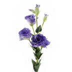 Pack of 6 x 80cm Artificial Purple Wild Rose Stem - 36 Flowers with Each Detail