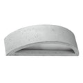 Modern Concrete & Glass Wall Lamp - Atena Design - E27 Bulb