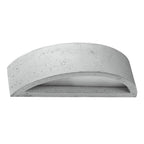 Modern Concrete & Glass Wall Lamp - Atena Design - E27 Bulb