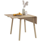 Versatile Drop Leaf Kitchen Table - Extendable Dining Table for Small Spaces - 2-4 Seater