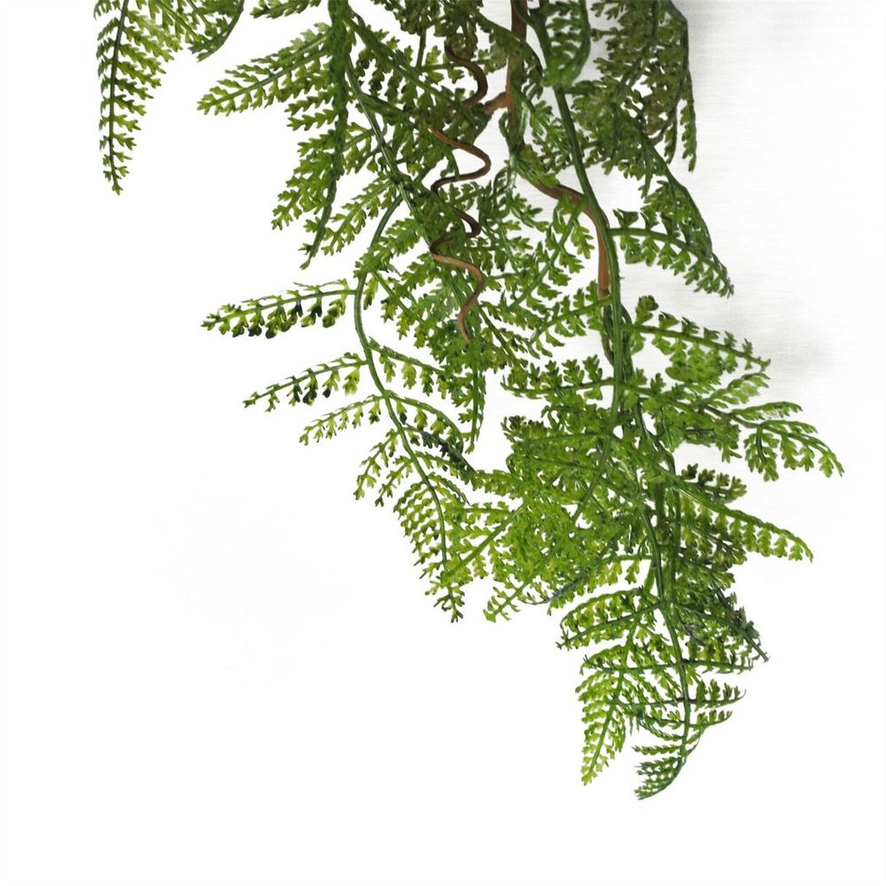 100cm Artificial Hanging Maidenhair Fern - Dark Green