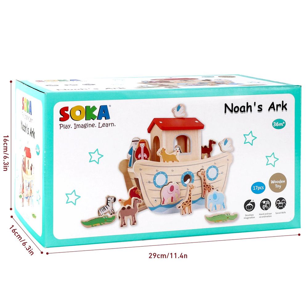 Noah's Ark - Interactive Storytelling Playset for Hours of Creative Fun - Quality Wooden Toys - Ideal Gift