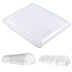 6 X 10m UV Resistant Waterproof Plastic Polytunnel Cover, Clear