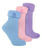 THMO - Ladies 3 Pack Slipper Bed Socks 4-8 UK