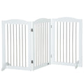Foldable Dog Gate - Ideal for Doorways, Stairs, Halls - White