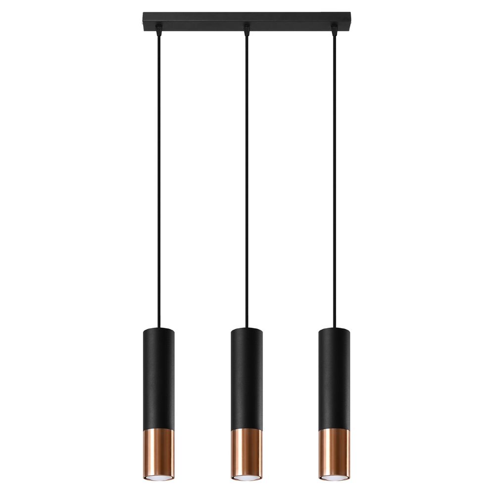 Pendant lamp steel Loopez modern Design GU10 with Light Detail