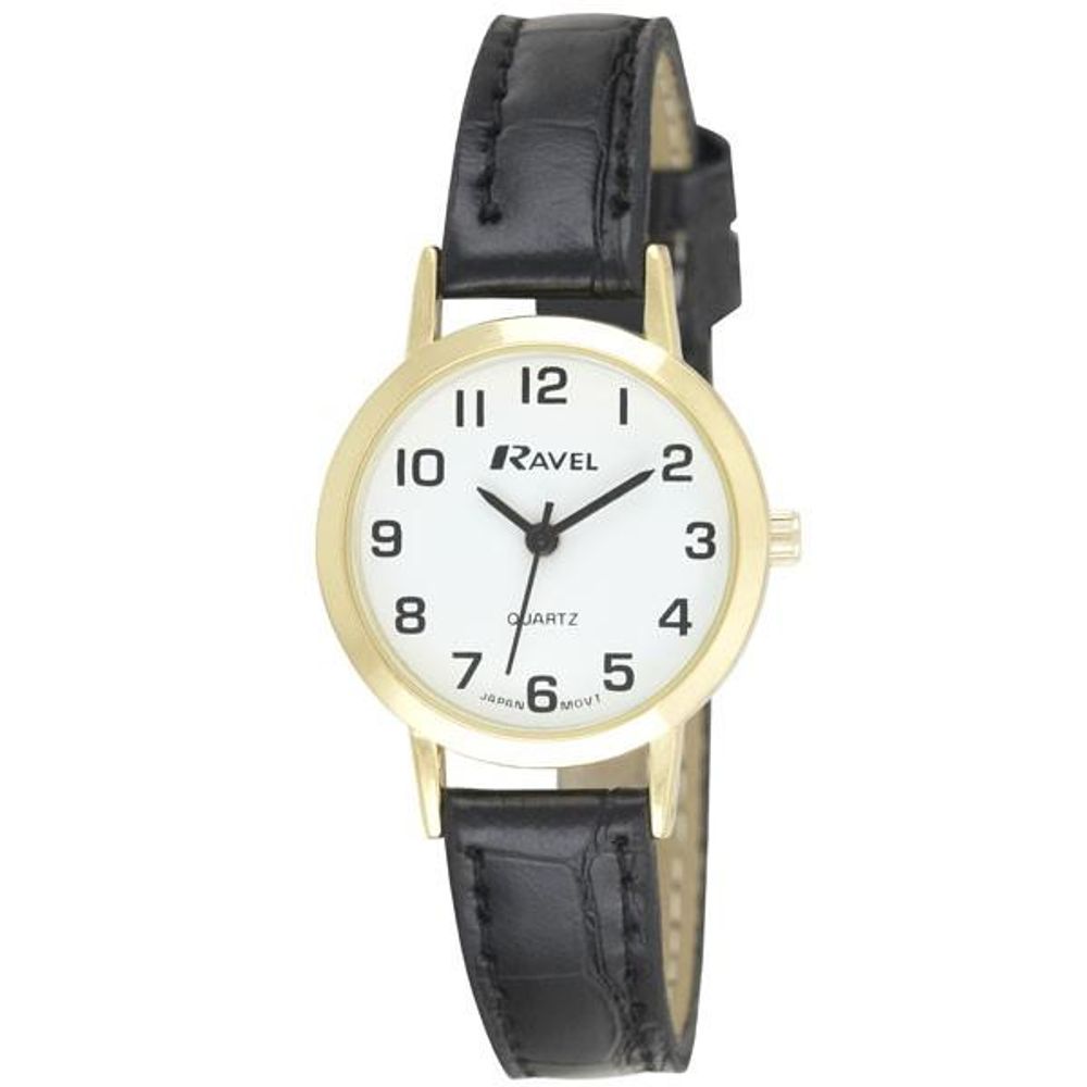 Stylish Ladies Leather Strap Quartz Watch - Attention to Detail