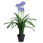 90cm Artificial Agapanthus - Blue Silk Flowers