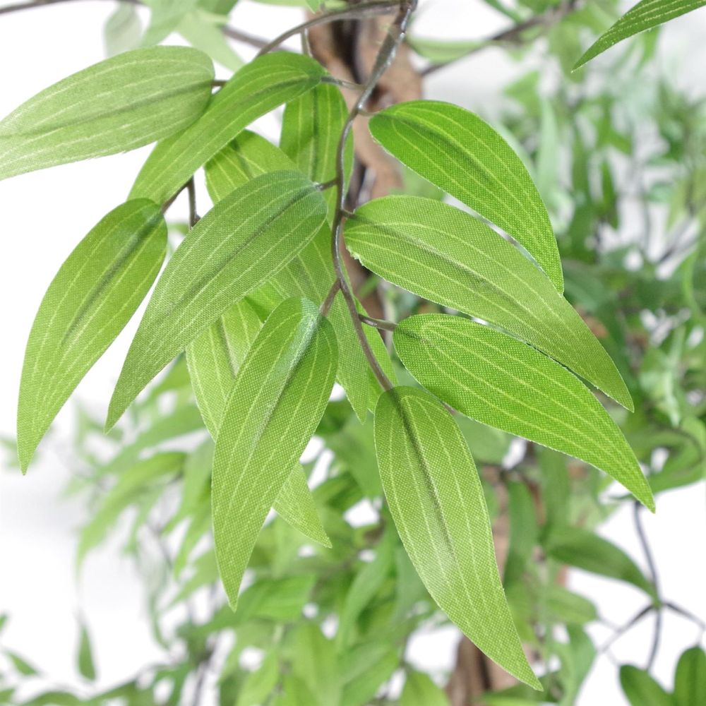 140cm Realistic Artificial Japanese Ficus Tree - Green Gold