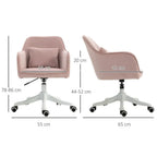 Office Chair with Rechargeable Electric Vibration Massage Lumbar Pillow, Wheels with Included Detail