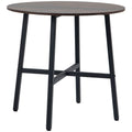 80cm Round Kitchen Table: Stylish, Space-saving, Steel Leg