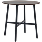 80cm Round Kitchen Table: Stylish, Space-saving, Steel Leg