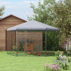 Walk in Chicken Run-10-15 Chickens, Hens, Rabbits, Ducks. Spacious, Covered, Predator-Proof. High-Quality.