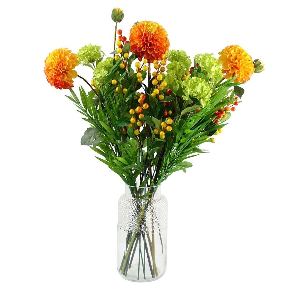 Stunning 29cm Clear Glass Diamond Vase - Perfect for All Flowers - Hand Finished