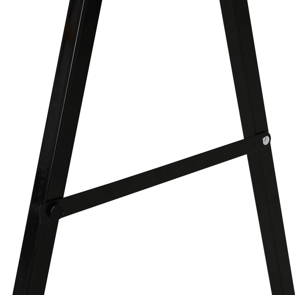 Steel Saw Horse Set - Non-Slip, 2-Piece, Black/Yellow