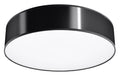 LED Ceiling Lamp: Arena 55 - Black Round Shape, Loft Design, E27 - for Modern Interiors