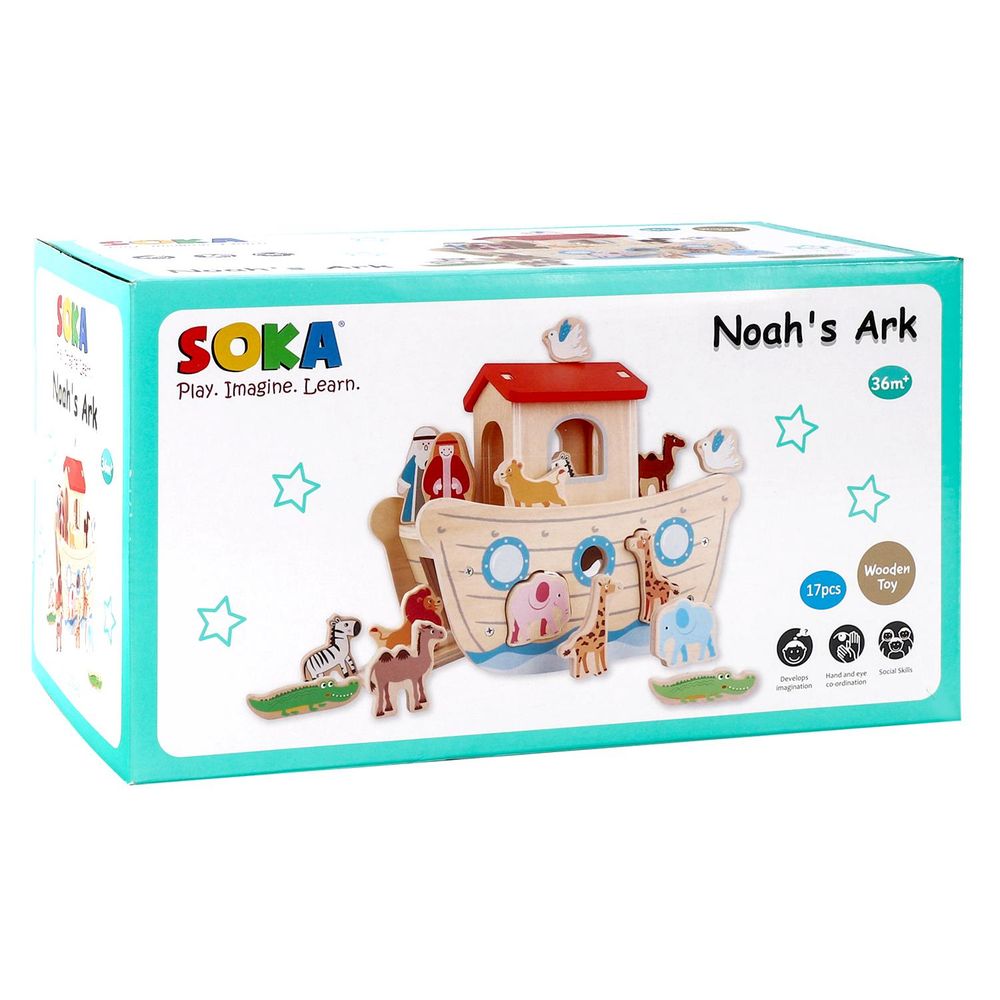 Noah's Ark - Interactive Storytelling Playset for Hours of Creative Fun - Quality Wooden Toys - Ideal Gift