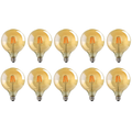 10 Pack E27 LED Edison Dimmable Vintage Amber Glass Warm white 2700K