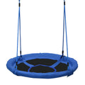 Kid Nest Swing Seat Saucer Tree Swing 40 Inch/100cm for Outdoor Indoor Blue