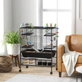 Large Hamster Cage, Rat Cage with Wheels, Tubes, Storage Shelf, Ramps