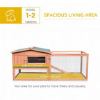 Wooden Rabbit Hutch 2 Tier Large Coop Run - Durable, Spacious, Versatile