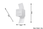 Stylish Loreto Wall Lamp - Modern Loft Design, White, Up/Down, G9 Bulb
