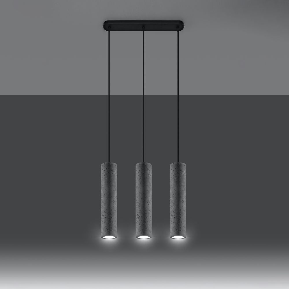 LUVO Industrial Pendant Lamp - Concrete Design - GU10 Bulb