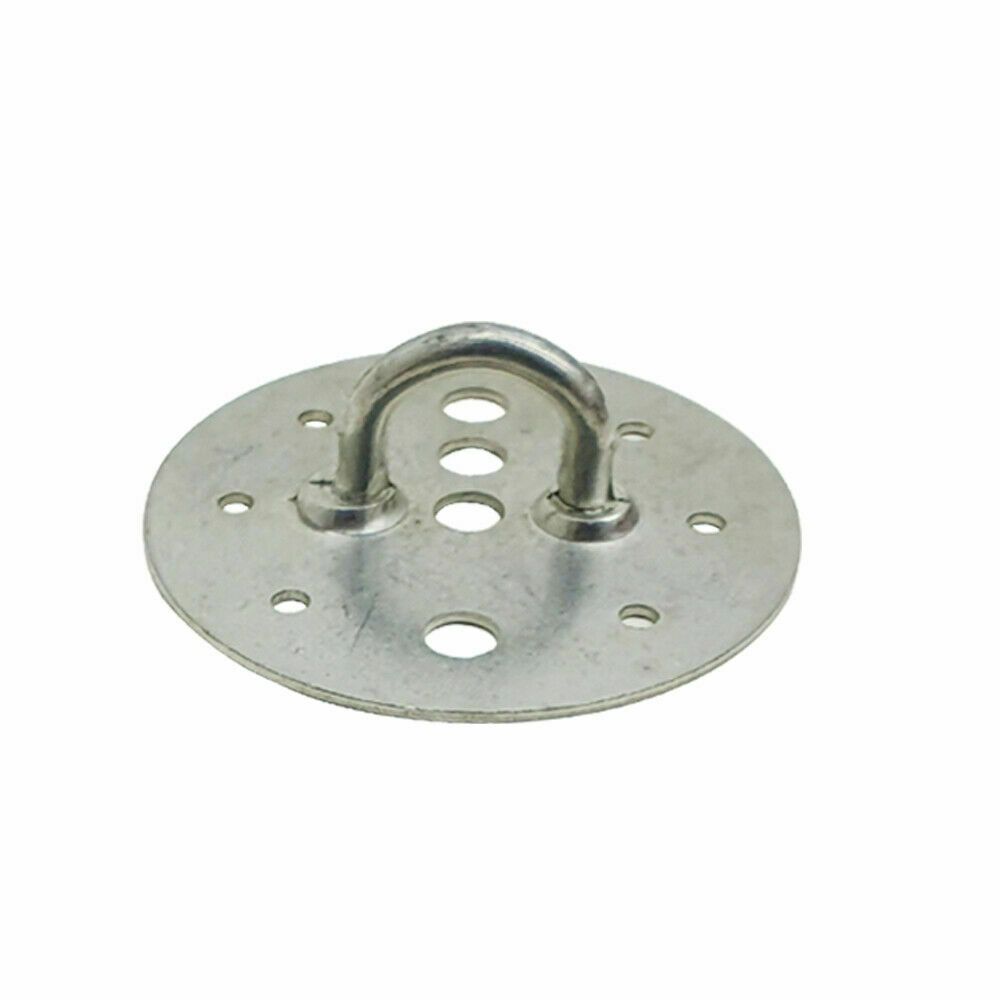Steel Ceiling Hook Plate for Chandelier Bracket - Heavy Duty, Easy Install - Silver