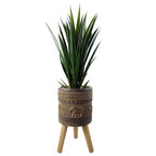 40cm x 21.5cm Zandi Elephant Composite Large Planter