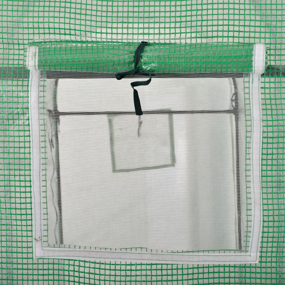 10ft x 3ft Plant Tomato Greenhouse - Double Doors - 4 Windows