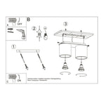 Ceiling lamp aluminum modern Design GU10 in Aluminum
