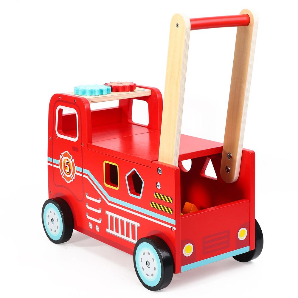 Kids Ride-On Fire Engine - Durable & Realistic Toy for Imaginative Play Baby Walker