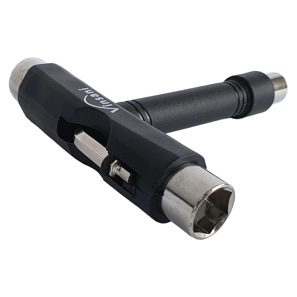 SKATEBOARD TOOL: One-stop, lightweight & portable T-shape tool for easy adjustment and customisation of your skateboard!