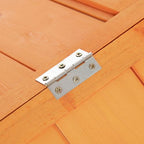 Wooden Chicken Run with Nesting Box, Openable Roof for 4-8 Chickens Ducks