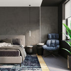 LUVO Industrial Pendant Lamp - Concrete Design - GU10 Bulb