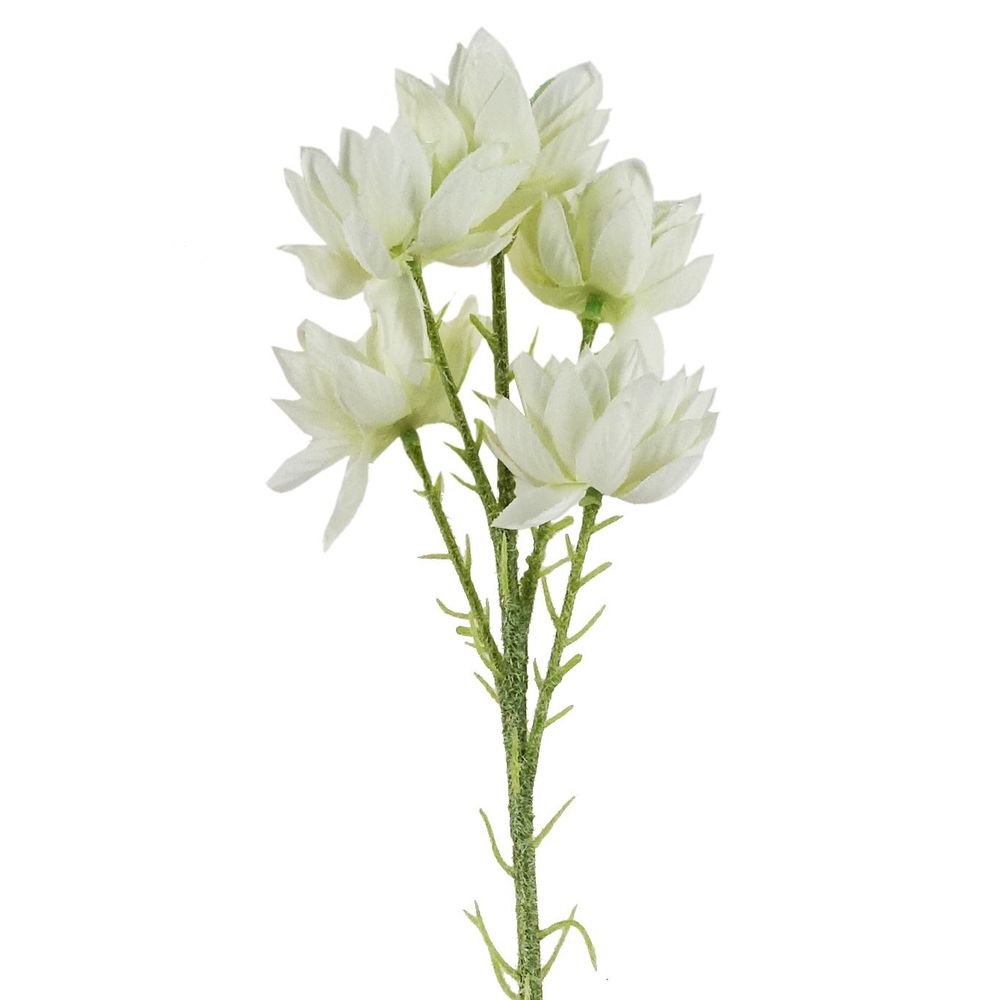 Natural Silk Starflower Stem 6-Pack - 30 Blooms - Beautiful Decorative Flowers