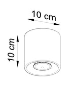 Modern LED Ceiling Lamp - White Round Design - GU10